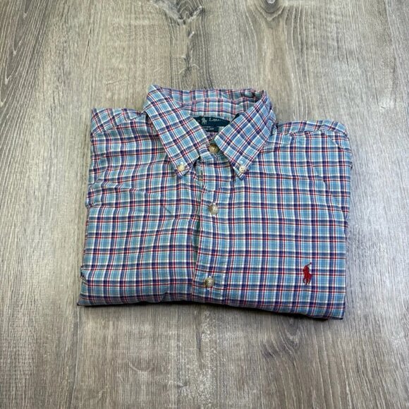 Polo Ralph Lauren Button Down Shirt Mens XL Classic Fit Multicolor Cotton - Picture 1 of 11